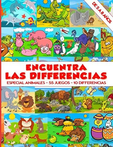 Libro: Encuentra Las Differencias - Especial Animales - 55 J