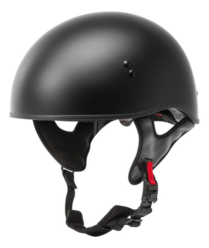 Gmax Hh-65 Naked Motorcycle Street Half Helmet (negro Mate, 