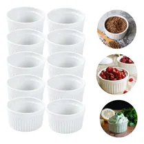 Comprar Kit 10 Tigelas Hotel Potinho Porcelana Molho Ramekin Branco