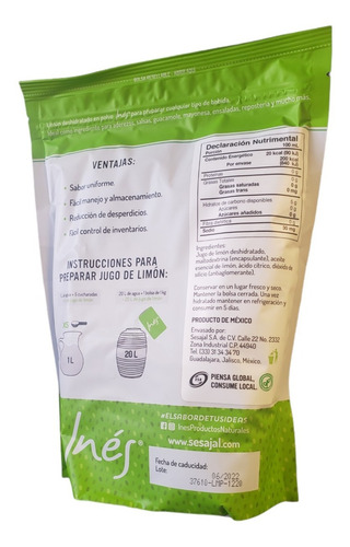 Imagen 2 de 3 de Limón En Polvo 1 Kilogramo