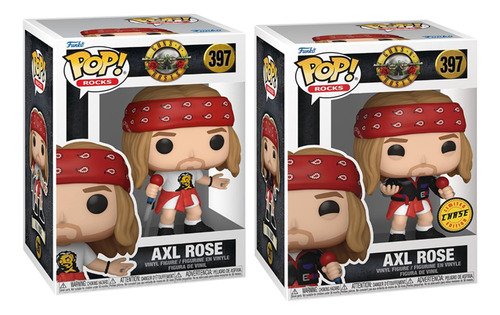 Funko Pop Axl Rose Y Chase Guns N' Roses 2pack