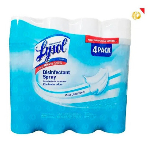 Lysol Desinfectante 19oz X 4 