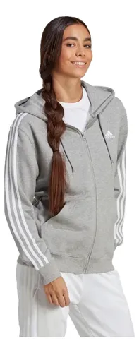 Casaco adidas feminino best sale cinza