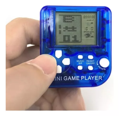 Mini Classic Game Machine Portátil Infantil Retro Nostálgico Mini Game  Console com Chaveiro Vídeo