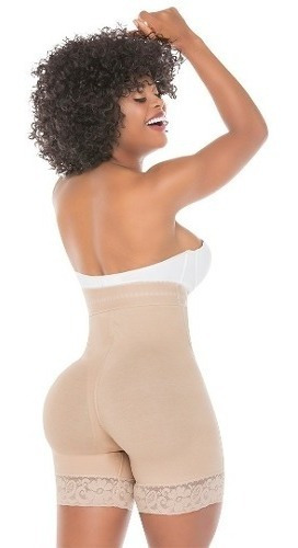 Faja Colombiana Salome Short Levantacola Pretina 218-c Beige