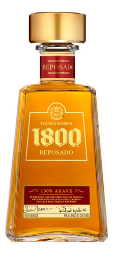 Pack 6 Unidades Tequila 1800 Reposado 750ml 100% Original