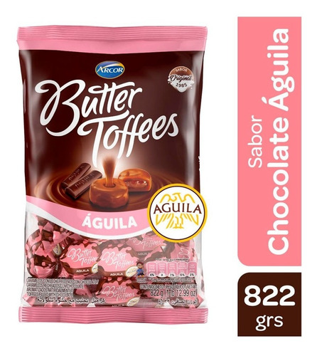 Caramelos Butter Toffees Chocolate Aguila X 822 Gr