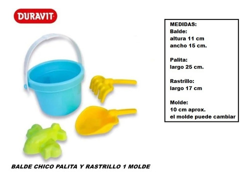 12 Baldes Rastrillo Palita Molde Arena Duravit Tribilinbb