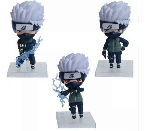 Set De 3 Figuras De Naruto Kakashi Itachi Kisame Pain N04