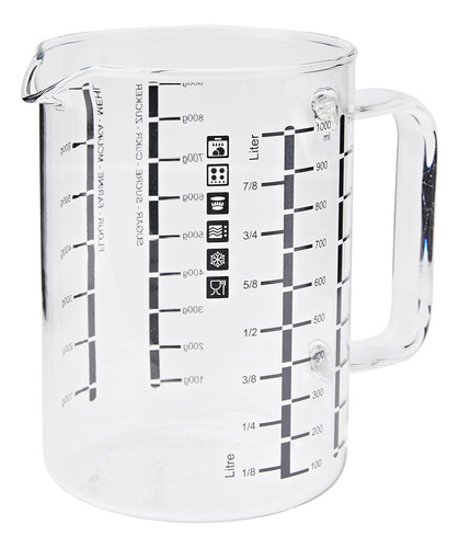 Simax Glassware Taza De Cocina Y Medición 1l, Talla Única, T