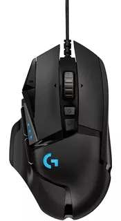 Mouse gamer Logitech G G Series G502 Hero 910-005550 negro