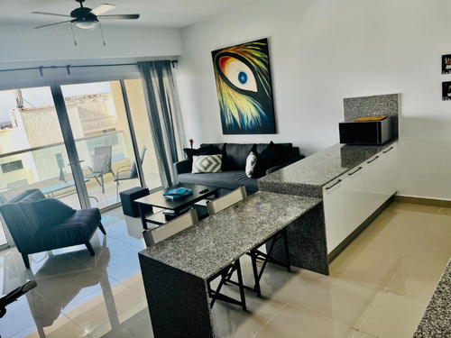 En Alquiler Apartamento De 1 Habitacion En Juan Dolio Amueblado Piso 18 Vista Al Mar