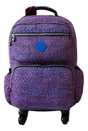 Mochila Escolar Juvenil Porta Notebook Vozz Mc3692 Rodinhas