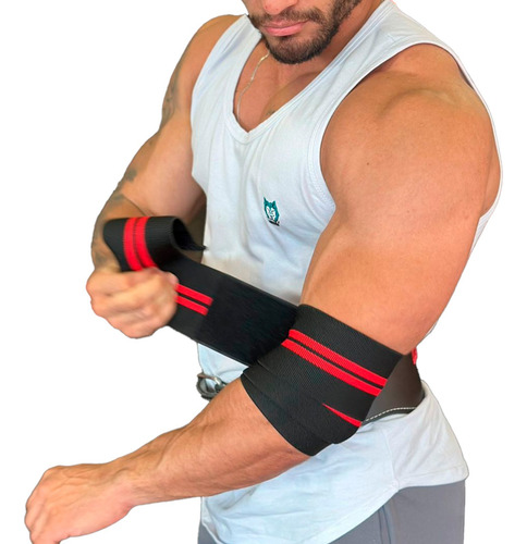 Faixa Elástica Cotovelo Musculação 1,20m Powerlift Supino
