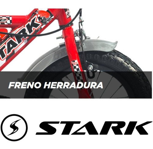 Imagen 3 de 7 de Bicicleta Infantil Stark Rod 12 Extreme Pink Rueditas Acero