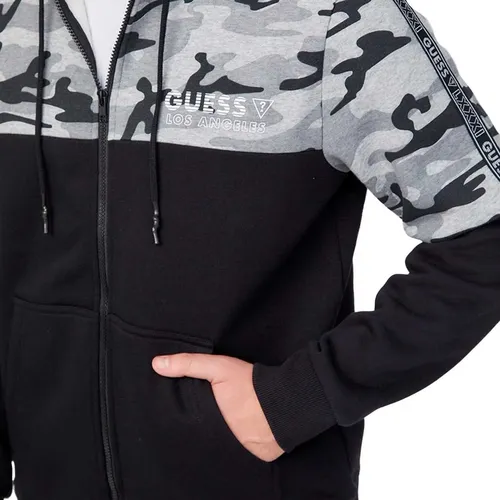 Sudadera guess hombre negra sales