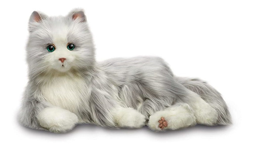 Peluche  Gato Plateado Con Guantes Blancos