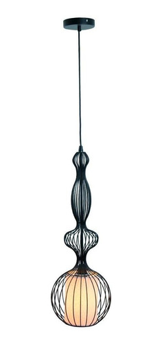Lámpara De Techo Lumimexico 30611-2 Colgante 60 W. Estructura Negro