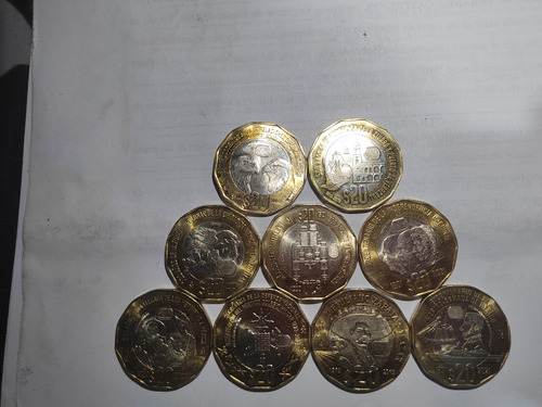 Colección C1 De Monedas De 20$ Excelente Estado 