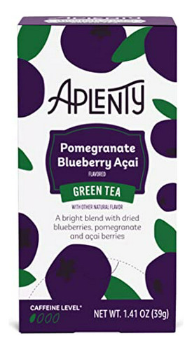 Té Verde Acai Arándano Granada Aplenty, 20 Bolsitas, 40g