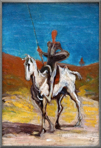 Cuadro Don Quichotte - Don Quijote - Honoré Daumier - 1868
