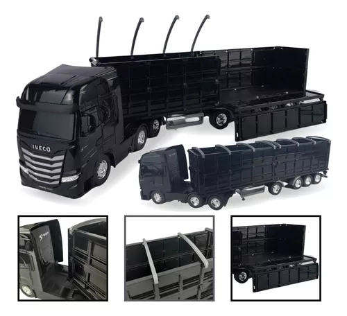 Caminhão Miniatura Iveco Carreta Baú S-way Lançamento