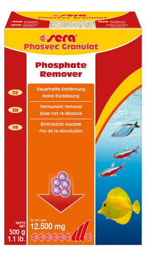 Sera Phosvec Granulat 500g - Removedor De Fosfato