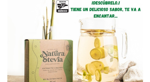 Stevia Liquida Natural Presentación Única.¡calidad Premium.!