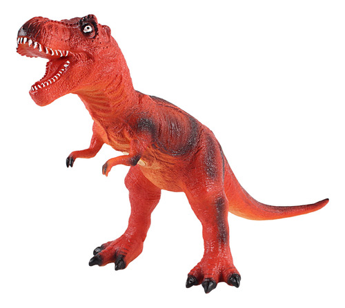 Modelo De Dinosaurio Rojo Realista Con Sonido, Juguete Para