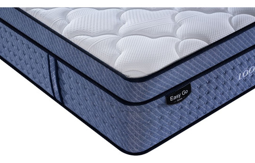 Colchón Matrimonial En Caja Loomber Top Comfort Color Blanco