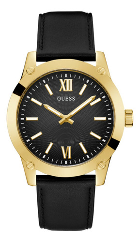 Reloj pulsera Guess GW0250G3 con correa de piel color negro