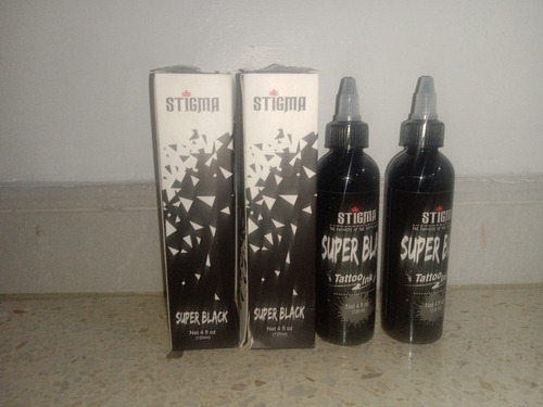 Tinta Para Tattoo Súper Negro. Stigma, Super Black 4oz 120ml