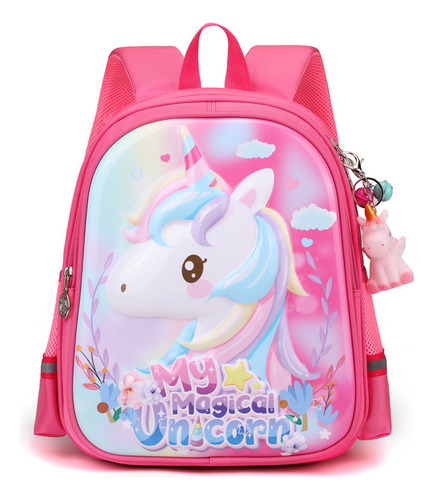 Tika Lindo Unicornio De Dibujos Animados Mochila De Escuela