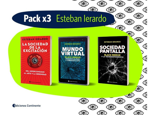 Pack Oferta 3 Libros Coleccion Black Mirror Esteban Ierardo