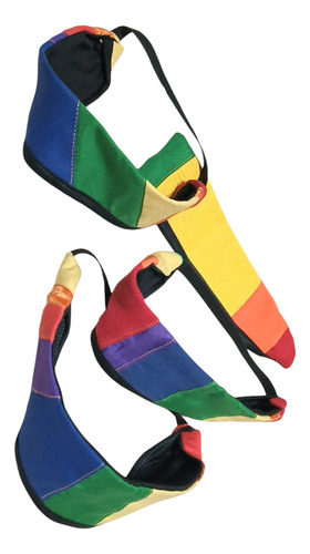 Vincha De Diseño Para El Pelo Tela Lgbt Upcycling Patchwork Lgbt Borde Simple Negro