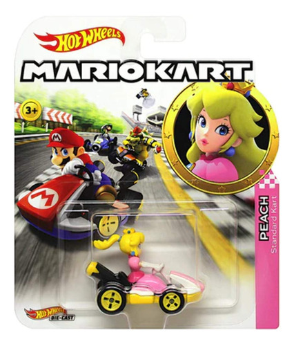 Princesa Peach Super Mario Kart Personaje Coche Diecast...