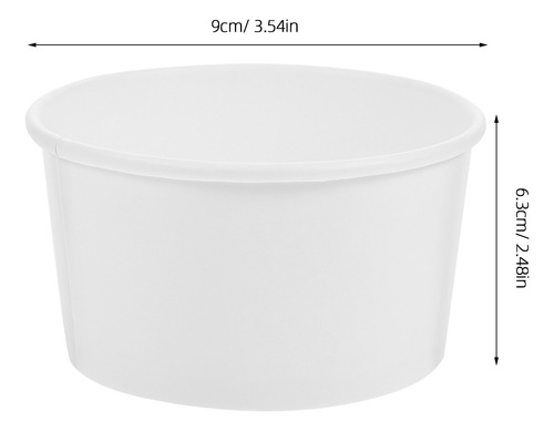 100 Tazas De Mousse, Tarta, Helado, Yogur, 100 Unidades