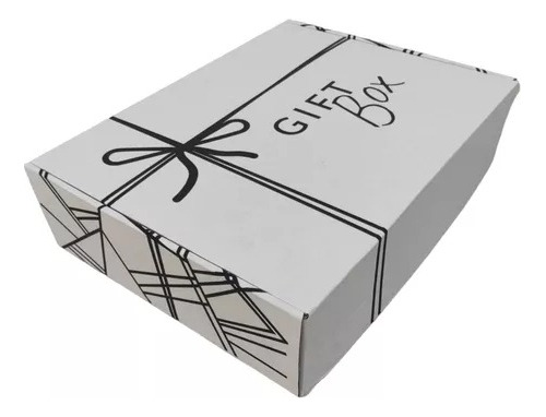 Caja Autoarmable Gift Box Blanca C/diseño 30x20x10cms 25 U