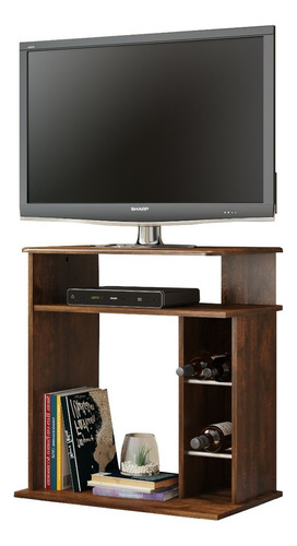 Rack Para Tv Mini Bar Mueble Para Television Color Marrón