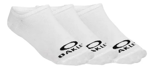 Meia Oakley Essential No Show White Kit Com 3 Pares