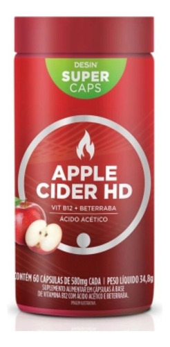 Desin Apple Cider Hd - Desinchá - 60 Caps