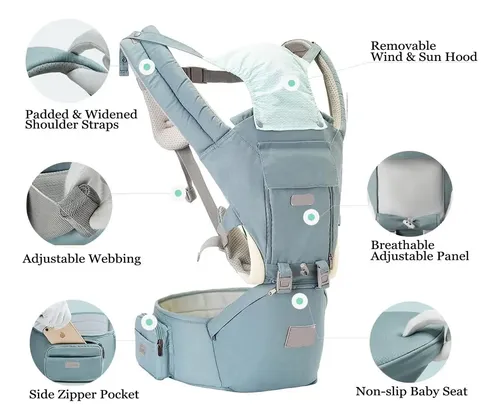 Zx Porta-bebês, Porta-bebês Ergonômico 6 Em 1 Com Assento