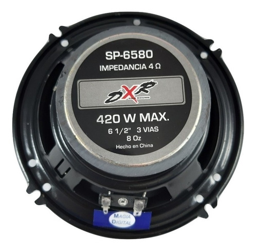 Bocinas Automotriz 6.5 Pulgadas 420 Watts 3 Vias Dxr 065-700 Color Blanco