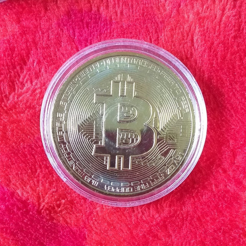 Moneda Bitcoin Física Coleccionable Con Cápsula