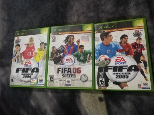 3 Juegos De Fifa Para Xbox Clásico Orig (de Uso) 