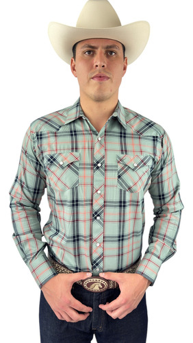 Camisa Vaquera Para Caballero De Cuadros Mod 03