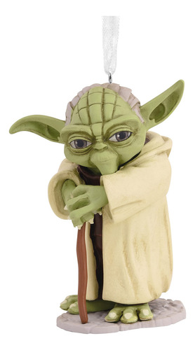 Hallmark Star Wars: The Clone Wars Yoda - Adorno Navideño Color Guerras Clon Yoda
