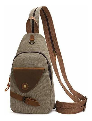 Morral Casual - Canvas Sling Bag Crossbody Backpack Shoulde