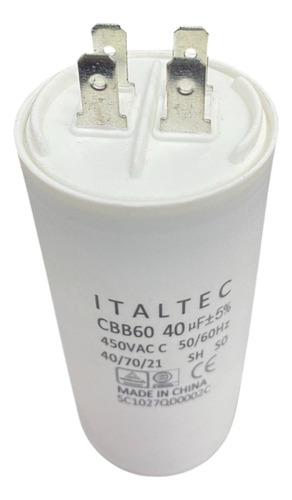 Capacitor Aire Acondicionado Split 40mf 450vac Italtec
