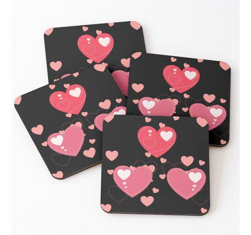 Set Posavasos San Valentin Mejor Juntos Calidad Premium